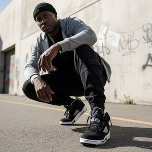 Air Jordan Retro 5 GS Oreo 5Y Moonlight Black/White nike boys